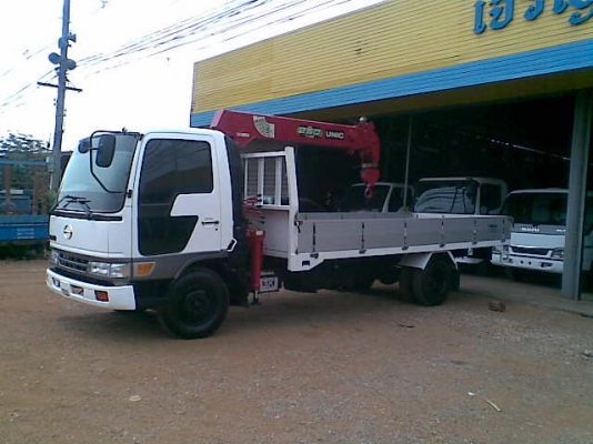 ขายรถ 6 ล้อ ฮีโน่ติดเครน ยูนิค 2.5 ตัน 5ปลอก รถสวย พร้อมทะเบียน พร้อมโอน