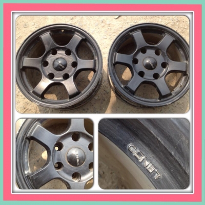 ขายแม็กมือ2 TE37 ขอบ15 6รู139 ราคา 2,200 บาท. ****. มี2วง****