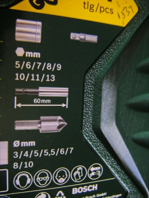 ขาย-BOSCH X44 ชุดเครื่องมือไฟฟ้า จำนวน44ชิ้น44 เช่น ดอกเจาะ เจาะกระแทก ดอกไขควง1/4" แบน แฉก หกเหลี่ยม ท็อก ลูกบล็อก1/4"