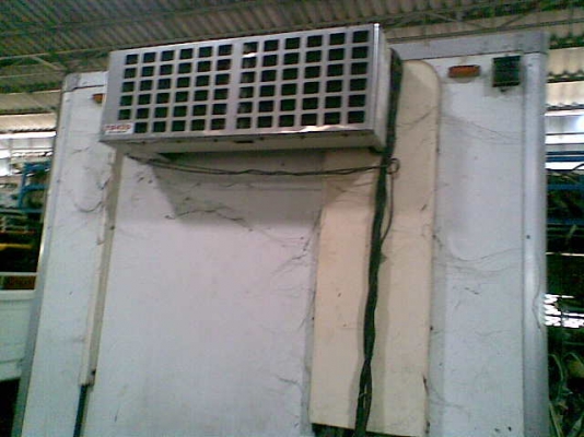 ขายตู้ห้องเย็น พร้อมเครื่องทำความเย็น สำหรับใส่ 6 ล้อ กว้าง 2.05 เมตร ยาว 4.50 เมตร