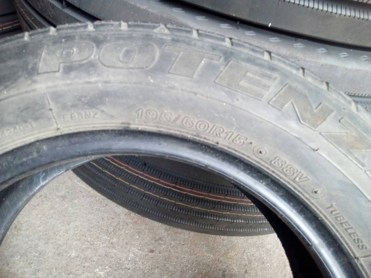 195/60R15 BRIDGESTONE POTENZA RE-88 ชุด 4 เส้น tel. 081-427-3941