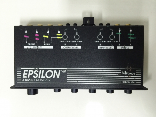 ขายปรีแอมป์ HIFONICS รุ่น EPSILON VIII 4 BAND EQ