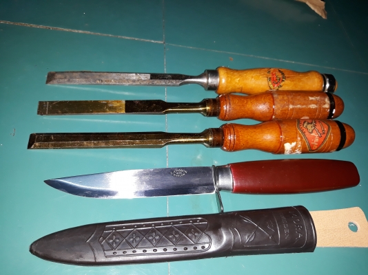 ขายสิ่วตราหัวกวางขนาด1/2"MADE IN SWEDEN.ใหม่เก่าเก็บ