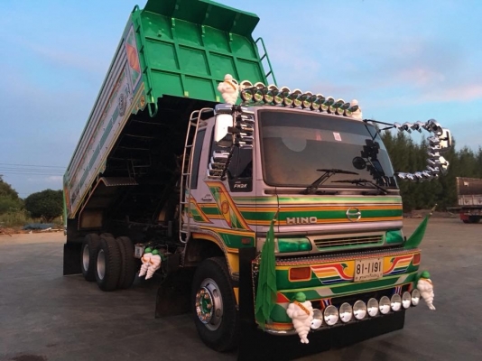 Hino 2K สมอเงิน เครื่อง K13D-240 แรง ปี 40 อู่ต.กิจไพศาล ไม่เคยลากลูก  เกียร์ธรรมดา สโลยกเดิมๆ ออกป้ายแดงมา