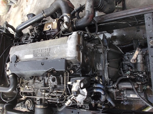 ขายเครื่อง ISUZU 4HE1 เทอโบ พร้อมเกียร์ หม้อน้ำ อินเตอร์คูลเลอร์  เครื่องนอกมีหมายเลข