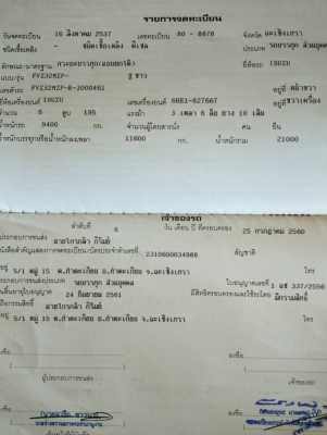 ขาย 195. สองเพลาดั้ม ติดGPS. แล้ว