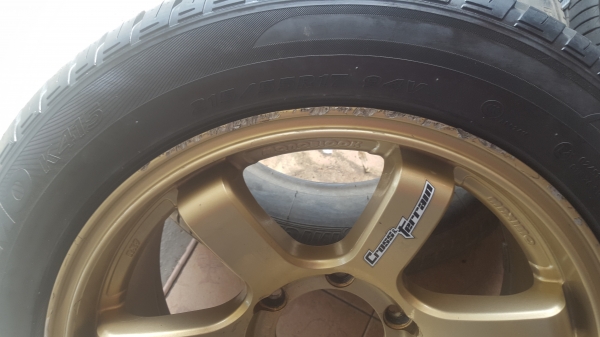 ล้อมือ2 RX7 ขอบ17 หน้า7.5 ยาง215/55/17  4 ล้อ