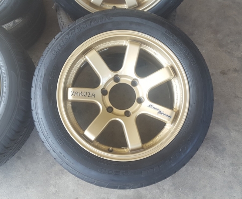 ล้อมือ2 RX7 ขอบ17 หน้า7.5 ยาง215/55/17  4 ล้อ