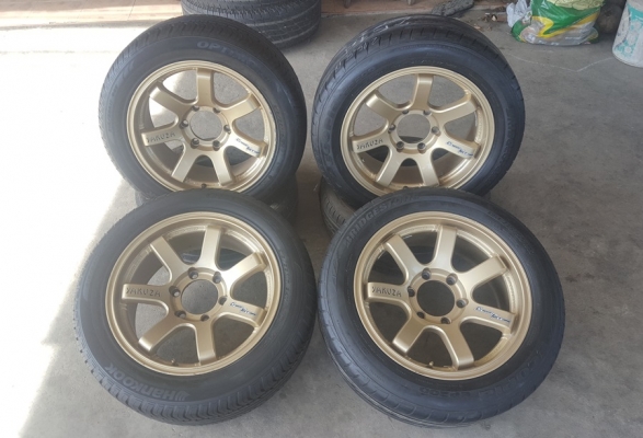 ล้อมือ2 RX7 ขอบ17 หน้า7.5 ยาง215/55/17  4 ล้อ