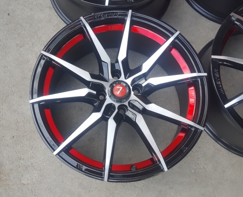 ล้อมือ2 NIJA ขอบ17 4รู100 กว้าง7.5  4 ล้อ