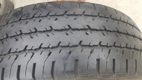 ล้อกะทะผ่าใหม่ขอบ15 ยาง215R14 XCD ปี 16  2 ล้อ