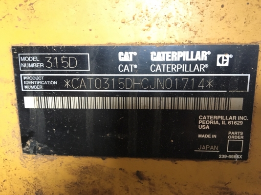 ขาย CAT 315D รถออกห้างเจ้าของขายเอง โทร 086-9399229