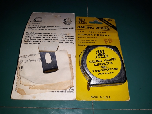 ขายตลับเมตรตราเรือใบไวกิ้ง ขนาด3.5เมตร ใหม่เก่าเก็บ