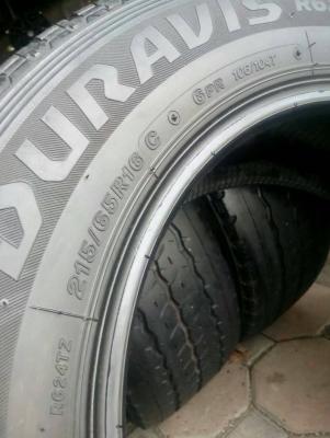 215/65R16 BRIDGESTONE DURAVIS R624 ปี14 ชุด 4 เส้น โทร.0814273941