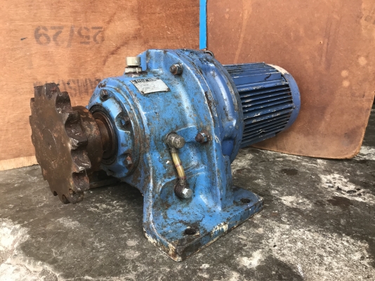 ขายมอเตอร์เกียร์ Cycro drive Sumitomo 5HP. 380V made in Japan อัตราทด 1:51 สภาพดีเดิมๆ หมุนนิ่ม พร้อมใช้งาน