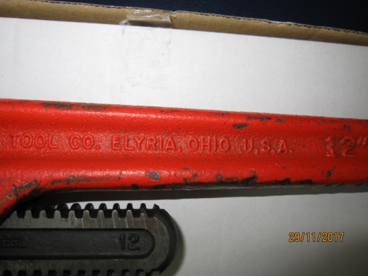 ประแจจับแป๊บ ขาเดี่ยว Ridgid Made in USA. ของแท้แน่นอน สภาพดีมาก