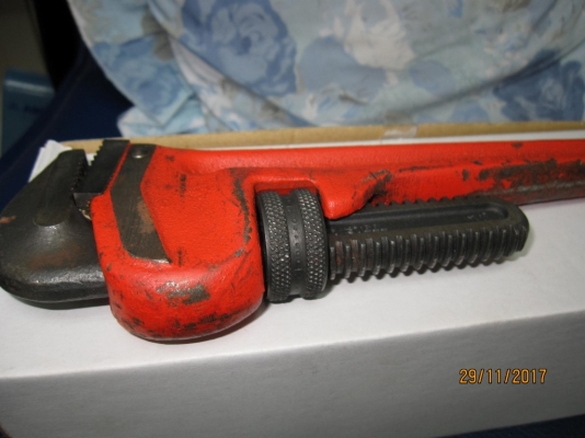 ประแจจับแป๊บ ขาเดี่ยว Ridgid Made in USA. ของแท้แน่นอน สภาพดีมาก