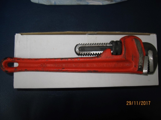 ประแจจับแป๊บ ขาเดี่ยว Ridgid Made in USA. ของแท้แน่นอน สภาพดีมาก