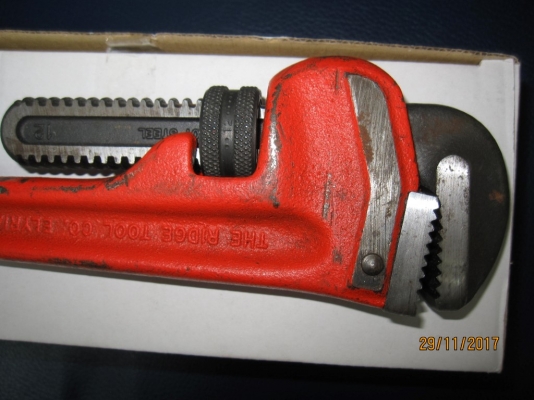 ประแจจับแป๊บ ขาเดี่ยว Ridgid Made in USA. ของแท้แน่นอน สภาพดีมาก