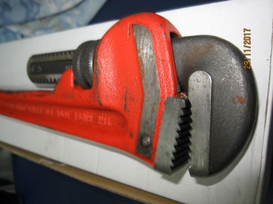 ประแจจับแป๊บ ขาเดี่ยว Ridgid Made in USA. ของแท้แน่นอน สภาพดีมาก