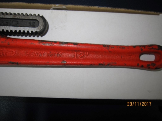 ประแจจับแป๊บ ขาเดี่ยว Ridgid Made in USA. ของแท้แน่นอน สภาพดีมาก