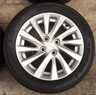 แม็ก Mitsu Attrage ขอบ 15 พร้อมยาง Yokohama 185-55-15 ปี 15