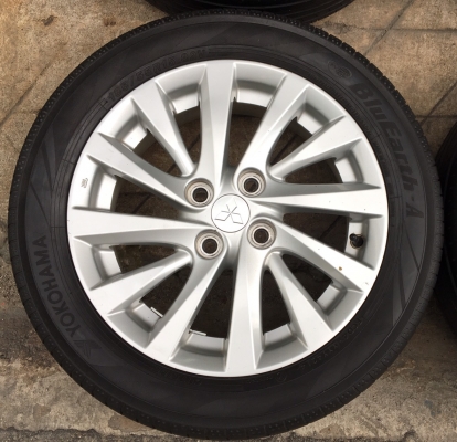 แม็ก Mitsu Attrage ขอบ 15 พร้อมยาง Yokohama 185-55-15 ปี 15