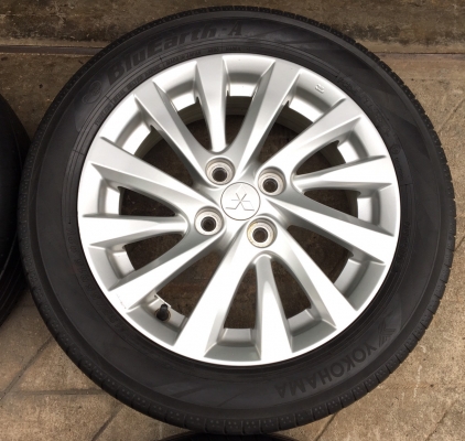 แม็ก Mitsu Attrage ขอบ 15 พร้อมยาง Yokohama 185-55-15 ปี 15