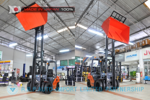 ขายรถโฟล์คลิฟท์มือสอง TOYOTA รุ่น 8FD25-14568 นำเข้าจากประเทศญี่ปุ่น 100\% ไม่เคยใช้งานในไทย