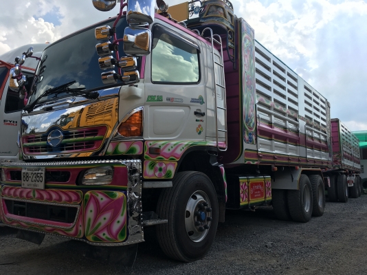 พ่วง 22 ล้อ HINO 344 Hi-Speed ปี 54 เบรคแห้ง ไมล์ 290,000 กม. กระบะเหล็ก-ดั้ม อู่ ซีที ทรัค ใส่ของได้ 30 ตัน