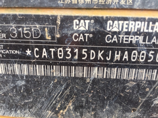 ขายรถแบคโฮ CATERPILLAR 315DKJHA 315DL ทำงาน 6110ชั่วโมง สนใจโทร 081-970-1072