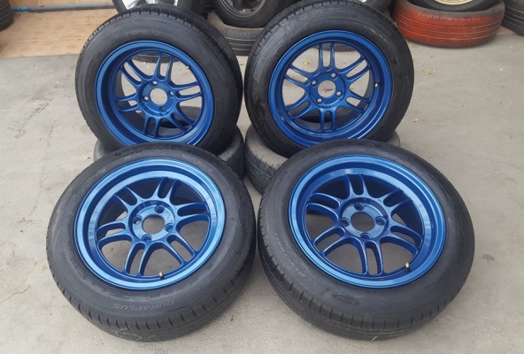 ล้อมือ2 Rpf1 ขอบ15 น้ำเงินแก้ว หน้า7หลัง8 ยางปี16 4 ล้อ