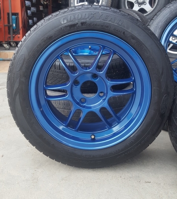 ล้อมือ2 Rpf1 ขอบ15 น้ำเงินแก้ว หน้า7หลัง8 ยางปี16 4 ล้อ