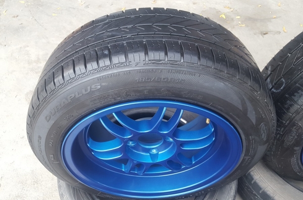 ล้อมือ2 Rpf1 ขอบ15 น้ำเงินแก้ว หน้า7หลัง8 ยางปี16 4 ล้อ