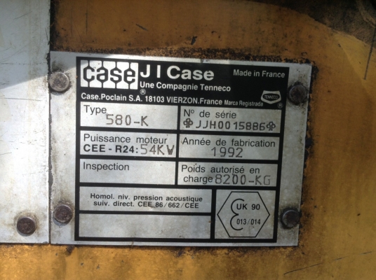 รถตักหน้าขุดหลัง CASE 580K รถตักหน้าขุดหลัง CASE 580K