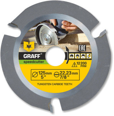 DG12 ใบตัด+เซาะร่อง 125mm Graff Speed Cutter สินค้า Germany made in poland