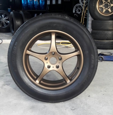 ล้อSSR 5รู ขอบ17 ยาง225/65/17  ปี14  4 ล้อ