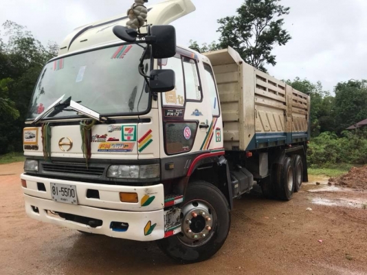 Hino 1J สมอทอง เครื่อง 260 แรง ยูโรทูปี 47 แม่เดี่ยวกระบะดั้มพ์สามมิตร มีระบบลาก ออกป้ายแดงมา เดิมๆบางๆ สภาพสวยๆ ทะเบียนพร้อม