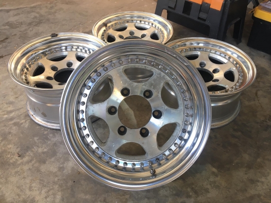 ขายลขายล้อ BIGHAFT FRONTLINE 2 ชิ้นแท้ 15&quot;F7 R8 6/139.7