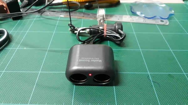 ช่องต่อพ่วงไฟที่จุดบุหรี่ Master Socket แบบ2ช่อง