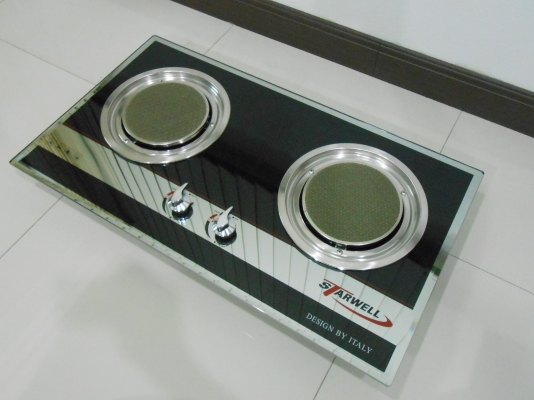 เตาแก๊ส อินฟาเรด Starwell หน้ากระจกนิรภัย 2หัว มีหัวแก๊ส ของใหม่ พร้อมใช้งาน เตาแก๊ส อินฟาเรด Starwell หน้ากระจกนิรภัย 2หัว มีหัวแก๊ส ของใหม่ พร้อมใช้งาน