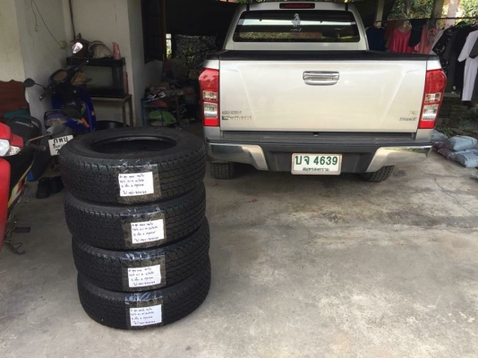ยาง5ชุด Bridgestone 245 70 16 ปี17 ดอกเต็ม ไม่มีปะ เนื้อนิ่มๆ ใช้ยาว ราคาไม่แพง
