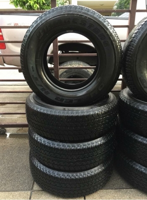 ยาง5ชุด Bridgestone 245 70 16 ปี17 ดอกเต็ม ไม่มีปะ เนื้อนิ่มๆ ใช้ยาว ราคาไม่แพง