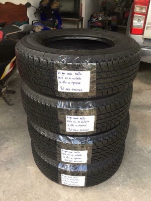 ยาง5ชุด Bridgestone 245 70 16 ปี17 ดอกเต็ม ไม่มีปะ เนื้อนิ่มๆ ใช้ยาว ราคาไม่แพง