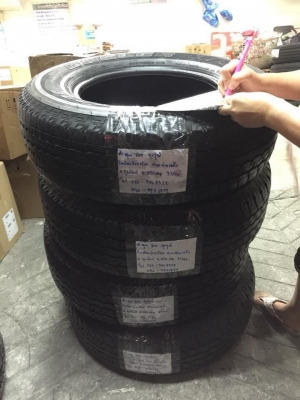 ยาง5ชุด Bridgestone 245 70 16 ปี17 ดอกเต็ม ไม่มีปะ เนื้อนิ่มๆ ใช้ยาว ราคาไม่แพง