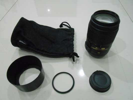 เลนส์ Nikon AF-S DX 55-300mm VR-Nikkor มือสอง สภาพใหม่ มีซองผ้า ส่งฟรี