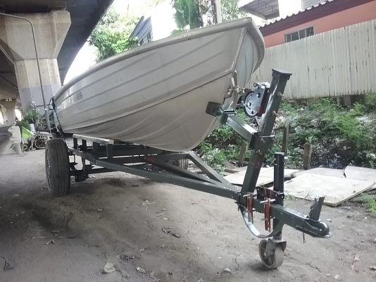 ขายเรืออลู SAVAGE 12ฟุต+เทเลอ +เครื่องSUZUKI9.9+ถังน้ำมัน