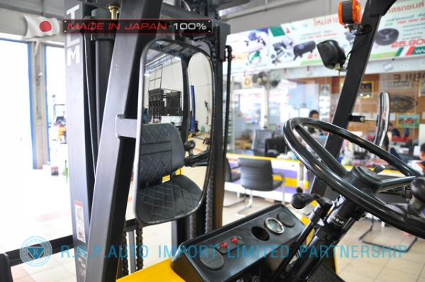 ขายรถโฟล์คลิฟท์มือสอง TCM รุ่น FVD15Z15-4260867 นำเข้าจากประเทศญี่ปุ่น 100\% ไม่เคยใช้งานในไทย