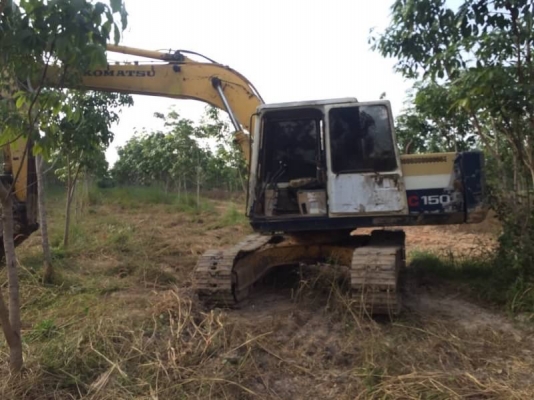 ขาย 395,000 บาท KOMATSU PC150-5 เครื่องดี ปั้มแรง โช่หนา เอวแน่น ไฟฟ้าตัด เอกสารอินวอยท์   รถอยู่ จ.มุกดาหาร โทร&amp;ไอดีไลน์ 06107102955