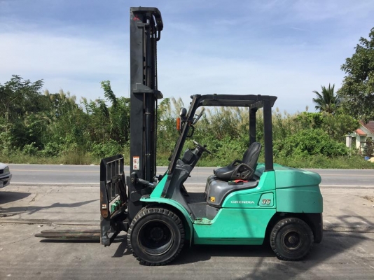 ฟอล์คลิฟต์ 3.5 ตัน MITSUBISHI FD35AT  รถนอกเก่าญี่ปุ่น  เสา  5 เมตร  งาฮิ้ง